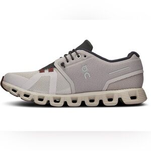 On Running Athletic Shoes in Gray and White